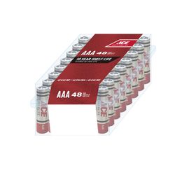 Ace AAA Alkaline Batteries 48 pk Boxed