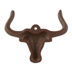 Zingz & Thingz 2 in. H X 5 in. L Brown Cast Iron Wall Hook