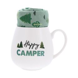 Pavilion Warm & Toe-sty 15.5 oz White BPA Free Camper Mug