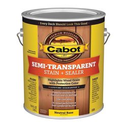 Cabot Semi-Transparent Semi-Transparent Satin Neutral Base Oil-Based Penetrating Oil Stain and Seale