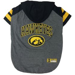 Pets First Team Colors University of Iowa Hawkeyes Dog Hoodie Small