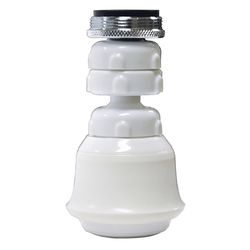 Ace Dual Thread 15/16 in.- 27M x 55/64 in.-27F White Swivel Sprayrator