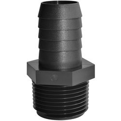 Green Leaf 1/2 in. MPT X 1/2 in. D Barb Polypropylene Hose Adapter 1 pk