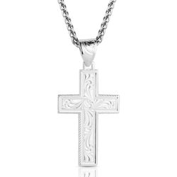 Montana Silversmiths Men's Granite Peak Cross Necklace