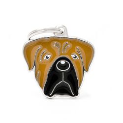 MyFamily Friends Black/Brown Cane Corso Metal Dog Pet Tags