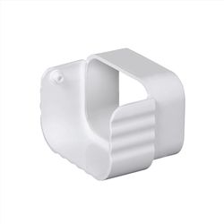 Amerimax 3.5 in. H X 3.5 in. W X 2 in. L White Vinyl Gutter Diverter