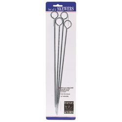Harold Import Silver Chrome Barbecue Skewers