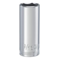 DeWalt DirectTorque 9/16 in. X 1/4 in. drive SAE 6 Point Deep Socket 1 pc