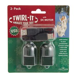Kurt S. Adler 1.10 in. H X 4.50 in. L Metal/Plastic USB Twirl-it