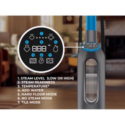 SpinWave Smart Steam Bagless Corded No Filter Steam Mop