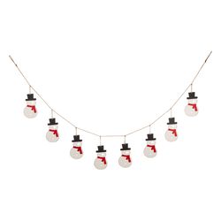 Glitzhome 6 ft. L Snowman Garland