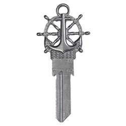 Lucky Line Key Shapes Forged Anchor House Key Blank Single For Kwikset Silver