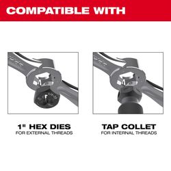 Milwaukee HEX-LOK 1/4-1/2 in. 2-in-1 Tap and Die Handle w/Collet