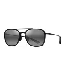 Maui Jim Keokea Sunglasses Unisex Black Frame Neutral Grey Lens Polarized