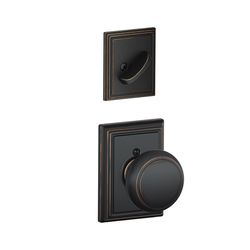 Schlage F Seris Andover Aged Bronze Inside Trim Handleset 1-3/4 in.