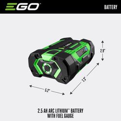 EGO 56V Power+ BA1400T 2.5 Ah Lithium-Ion Battery 1 pc