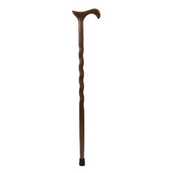 Brazos Walking Sticks 34 in. Brown Wood Cane