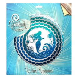 Spinfinity Designs Multi-color Stainless Steel 12 in. Mermaid Large Outdoor Spinner