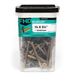 Big Timber No. 14 Sizes X 3-1/4 in. L Star Bronze Deep Wood Screws 150 pk