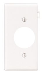 Leviton End Section White 1 gang Nylon Outlet Wall Plate 1 pk