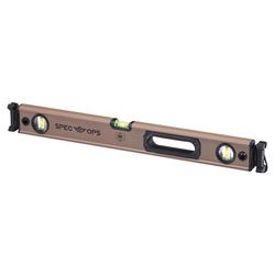 Spec Ops 24 in. Aluminum Box Beam Level with Bungee 3 vial