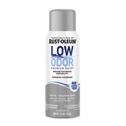 Rust-Oleum Low Odor Matte Dolphin Gray Spray Paint 11 oz