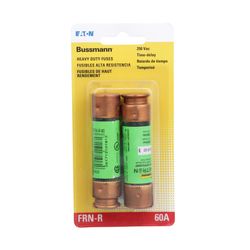 Bussmann 60 amps Dual Element Time Delay Fuse 2 pk