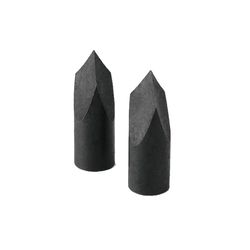 Muzzy Black Steel Arrows & Components 2 in.