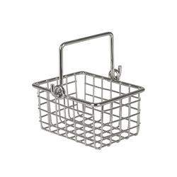 Spectrum Grid 3.25 in. L X 3.8 in. W X 2.5 in. H Silver Packet Basket