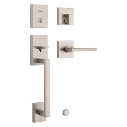 Kwikset San Clemente SmartKey Satin Nickel Handleset