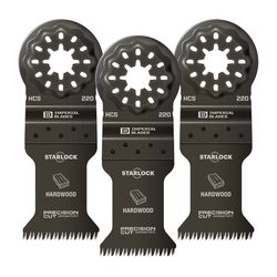 Imperial Blades Starlock 3-3/4 in. L High Carbon Steel Precision Cut Oscillating Saw Blade 3 pk