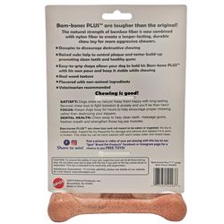 Spot Bam-bones Plus For Dog Brown Bamboo Fibers Beef Bone Pet Toy Large 1 pk