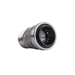 QuickFitting 3/4 in. MNPT in. Stainless Steel Straight Adapter