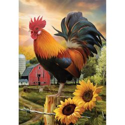 Briarwood Lane Fancy Rooster Garden Flag