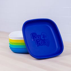Re-Play Navy Blue Plastic/Polypropylene Square Plate 1 pk