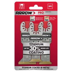 Arrow Pro Titanium Bi-Metal Semi-Circle Oscillating Blade Multi-Material 3 pc