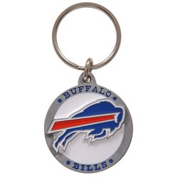 HILLMAN NFL Tempered Steel Multicolored Split Ring Keychain