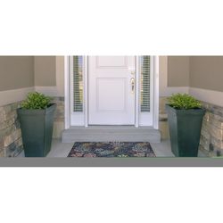 Linon Home Decor 2 ft. W X 3 ft. L Navy Blue Piaget Polyester Accent Rug