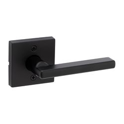 Kwikset Halifax Signature Series Contemporary Matte Black Reversible Dummy Lever