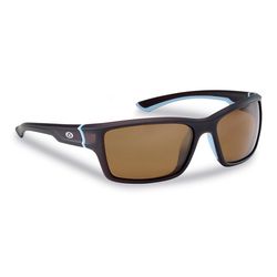 Flying Fisherman Cove Sunglasses Unisex Matte Tobacco Frame Amber Lens Polarized