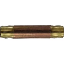 Anderson Metals 1-1/4 in. MPT in. Red Brass Nipple 4 in. L