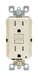 Leviton SmartlockPro 15 amps 125 V Duplex Light Almond GFCI Outlet 5-15R 1 pk