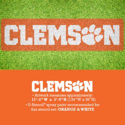 U-Stencil Clemson No Stick Lawn Stencil