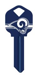 HILLMAN NFL Kwikset 66/KW1 House/Office Key Blank Single Blue