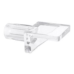Prime-Line Clear Plastic Shelf Support Peg 1/4 inch Ga. 0.9 in. L 5 lb