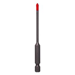 Diablo 1/8 in. X 3-1/2 in. L Carbide Tipped Tile and Stone Drill Bit Hex Shank 1 pk
