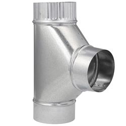 Imperial 4 in. X 4 in. X 4 in. Galvanized Steel Furnace Pipe Tee