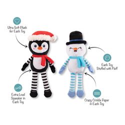 Fringe Studio For Dog Black/White Polyester Ultimate Chiller Dog Toy Extra Small-Medium 1 pk