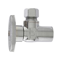 Plumb Pak 1/2 in. Copper Sweat X 3/8 in. Compression Brass Angle Valve