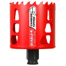 Diablo Snap-Lock Plus 2-11/16 in. Carbide Tipped 2-3/8 in. L X 3/8 in. D Hole Saw